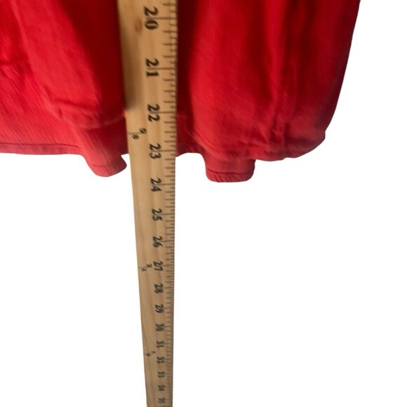 Hollister Y2k Women's Size‎ Small Red Boho Floral Long Sleeve Babydoll Top - Picture 9 of 9